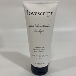 Lovescript By Lauren Frances Body Wash Wild Lavender  6 oz New Sealed Ret $28